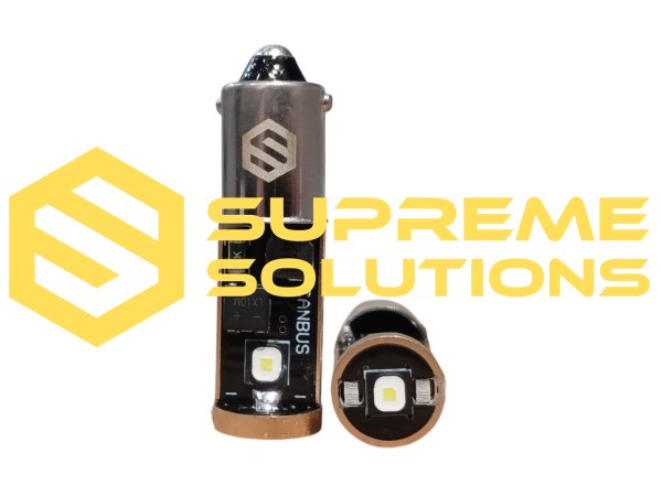 H6W BAX9s LED Bulb 9–30V | OSRAM 3SMD | White | CANBUS | Supreme Solutions