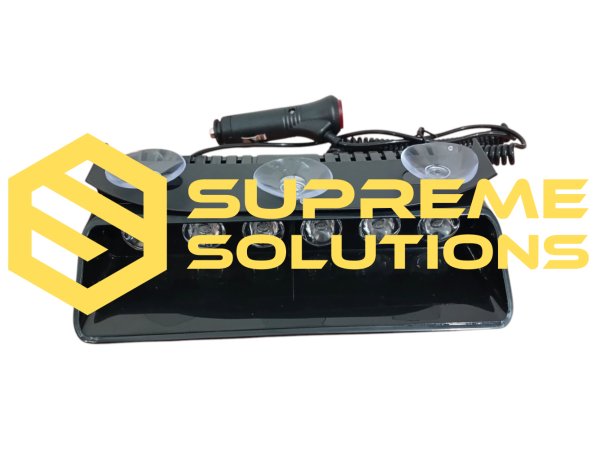 LED Strobe Light DRL 6 SMD 6W 12V (Red-Blue) with Suction Mount | Supreme Solutions