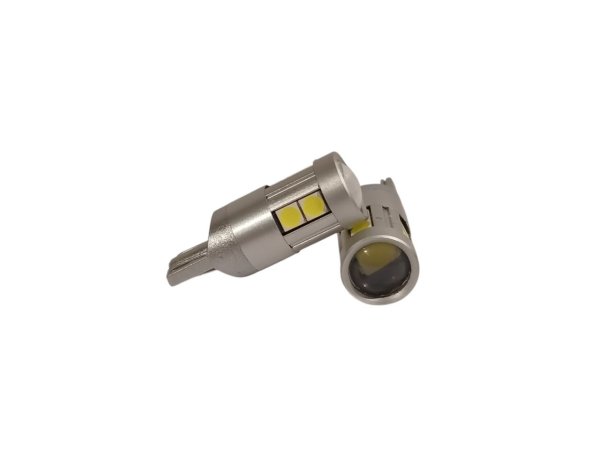 12-24V Premium LED Bulb T10-3030-9SMD with Samsung Driver & CANBUS (W5W Replacement)