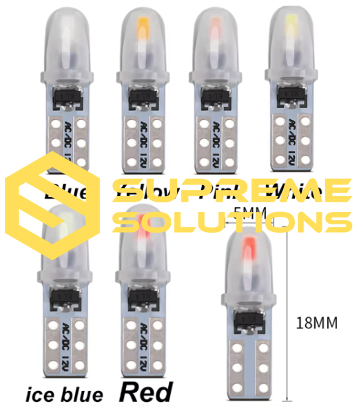 T5-3014-2SMD LED 12V з драйвером – аналог лампи W1.2W-- Зелений