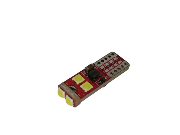 12-24V LED Bulb T10-3535-6SMD with CANBUS Driver (W5W Alternative) — Premium Class