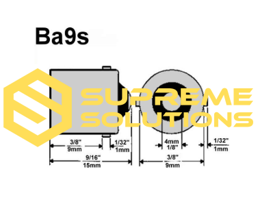 LED Bulb BA9s-4014-15SMD CANBUS 12V (T4W Replacement) – White
