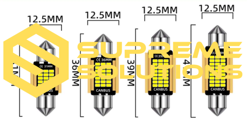 FS-2016 SMD LED Bulbs 31mm with CANBUS – White Light
