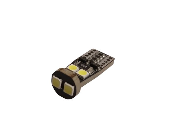 LED лампа T10-2835-6SMD 12V | Біле світло | CANBUS драйвер | W5W