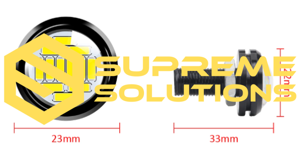 12V DRL 4014-12SMD 23mm | Daytime Running Light | White | Supreme Solutions