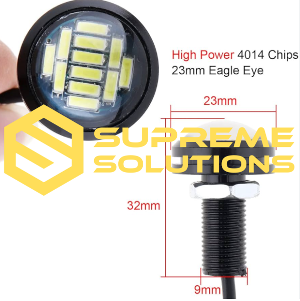 12V DRL 4014-12SMD 23mm | Daytime Running Light | White | Supreme Solutions