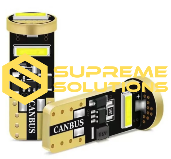 LED лампа T10-7020-3SMD Korean Chip 12–24V Super CANBUS (аналог W5W) – Білий