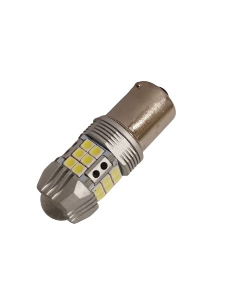 LED Bulb 1156 12–24V | 27 Samsung LEDs | CANBUS | Single Contact | P21W Replacement