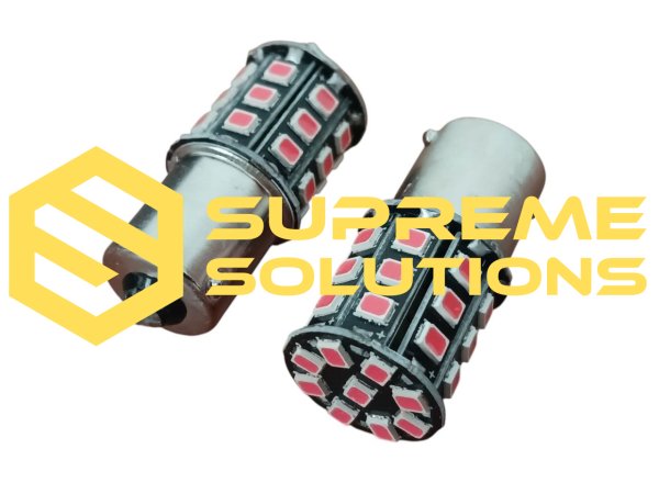 1156-3030-33SMD 24V Red – Single-Contact BA15s LED Bulb