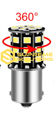 1156-3030-28SMD LED Bulb 12V | Single Contact | White | Supreme Solutions