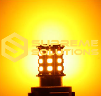 1156-3030-28SMD 12V Жёлтая — одноконтактная LED-лампа BA15s для поворотников и габаритов