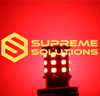 12V 1156-3030-28SMD Одноконтактна (аналог лампи R5W;R10W;P21W) Червоний