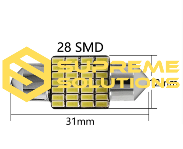 FS-3014-28SMD 31MM 12V – CANBUS LED C5W White