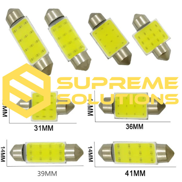 FS COB 12Chips 41MM 24V – біла LED-лампа C5W 41мм для вантажного транспорту