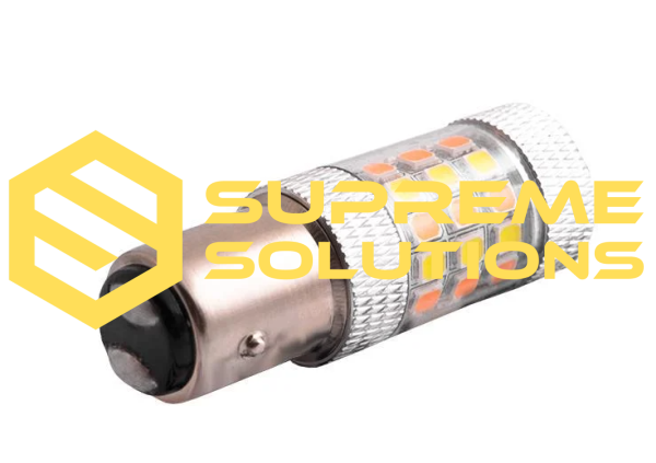 1157 LED Bulb White/Yellow – 12–28V P21/5W, Dual-function, CANBUS compatible