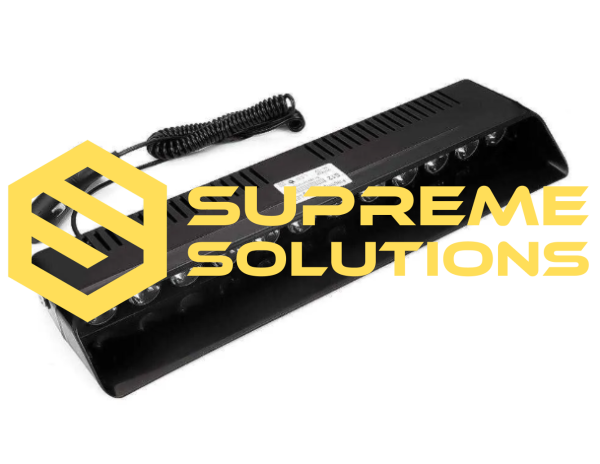 LED Strobe Light DRL 12 SMD 12W 12V (Red-Blue) with Suction Mount | Supreme Solutions