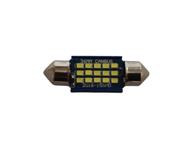 9-24V FS-2016-15SMD 36MM Philips драйвер CANBUS (аналог лампи C5W) Білий